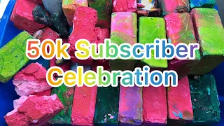 🎊 50k Celebration 🎉50 Blocks of Dyed Crispy Dusty Gym Chalk