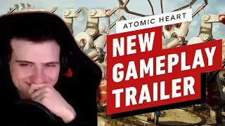 Hellyeahplay смотрит: Atomic Heart: New 10-Minute Gameplay Trailer