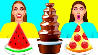 Desafío De Fuente De Chocolate | Desafíos de Comida Divertida por Craft4Fun Challenge