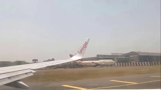 Cobalt Air First Flight - A320 from LCA to ATH - Spicejet Inaugural Flight - spicejet Wing View