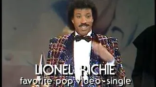 Lionel Richie Wins Pop Single Video - AMA 1985