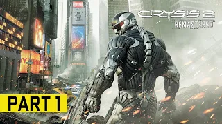 Crysis 2 Remastered Gameplay Walkthrough Part 1 4K ULTRA (No Commentary) - CRYSIS REMASTERED TRILOGY