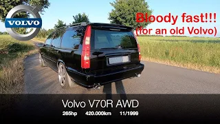 Volvo V70R AWD ACCELERATION + TOP SPEED ON GERMAN AUTOBAHN + SOUNDCHECK - Onboard Cam