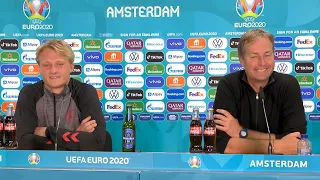 Wales 0-4 Denmark - Kasper Dolberg, Kasper Hjulmand - Post-Match Press Conference - Round Of 16