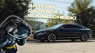 Volkswagen Arteon Milltek Catback Exhaust Install & Sound Comparison