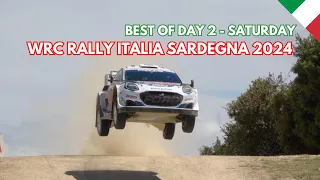 WRC RALLY ITALIA SARDEGNA 2024 | SATURDAY HIGHLIGHTS | RALLY BEST OF