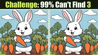 Spot The Difference : Challenge - 99% Can't Find 3 | Find The Difference #115