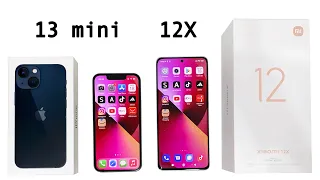 Xiaomi 12X vs iPhone 13 mini SPEED TEST