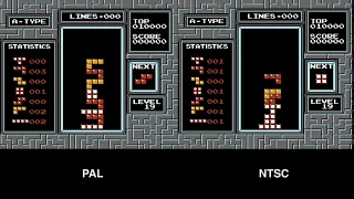 NES Tetris PAL vs NTSC speed on Level 19