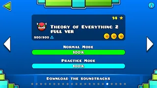 Geometry Dash - Theory of Everything 2 (FULL VER) All Coin / ♬ Partition