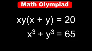 Math Olympiad | Nice Algebra Problem | Can You Find the Value of x and y