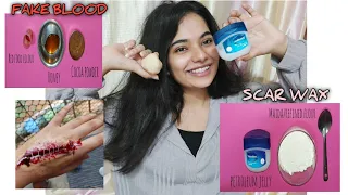 HOW TO MAKE SCAR WAX AND FAKE BLOOD!!!