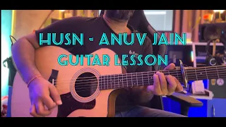 Husn - Anuv Jain | Guitar(Acoustic) Lesson | Chords with Strumming | 7th Chords Music Academy