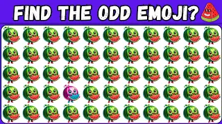 Can You Find The Odd Emoji Out 😆 || Can You Find The Watermelon 🍉 || #Emojiquiz @GkReddles