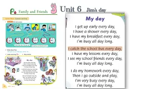 Song in Family & friends Level 3 Unit 6 _ My day | Let's sing  karaoke! | See Grammar points below.