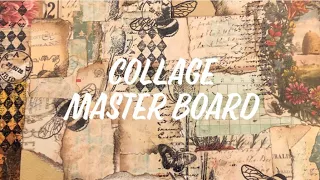 Making a collage master board from scraps #junkjournal #masterboard #collage