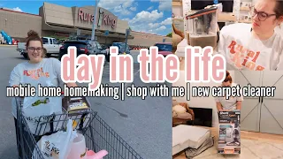 ✨NEW✨ A DAY IN THE DOUBLE WIDE | mobile home living | shop with me | spend the day with me!