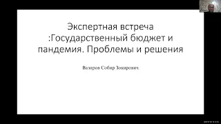 Государственный бюджет и пандемия. Проблемы и решения