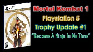 MORTAL KOMBAT 1 - Playstation 1 - Trophy Update # 1 - Become A Ninja In No Time