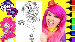 Coloring MLP Equestria Girls Pinkie Pie Coloring Page Prismacolor Markers | KiMMi THE CLOWN