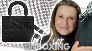 LADY DIOR BAG UNBOXING | SMALL | Black Ultramatte Cannage Calfskin | Luxury Bag