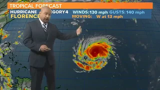 Hurricane Florence Now a Category 4 Hurricane: Latest Forecast 9/10/2018