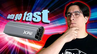 ¿SE QUEMÓ? SATURANDO el puerto PCIe 4.0, veamos como el SSD NVMe XPG S70 lo maneja - Droga Digital