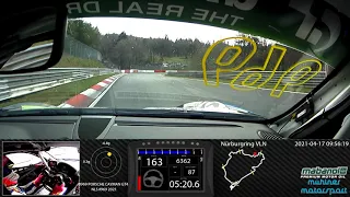 8min 35sec - Cup3 - Qualy - Nordschleife - NLS - Porsche Cayman GT4 - O. Sandberg