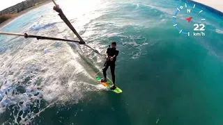 Kitesurfing Rhodes 15-2-22 (Max Lens on GoPro 9)