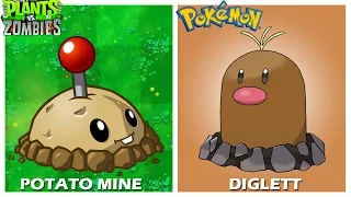 Plants vs Zombies As Pokemon Characters - Pokemons in PVZ