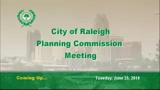 Planning Commission Meeting - June 25, 2019