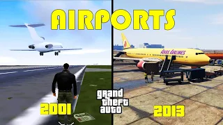 How AIRPORTS have changed in GTA games! (2001 - 2013)