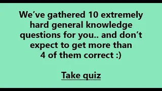 General Knowledge Quiz