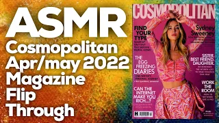 ASMR Cosmopolitan april/may 2022 magazine flip through, StevenAntonyASMR