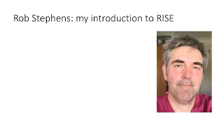 Rob’s Introduction to making Education in RISE