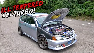 THIS EVIL 1.3L TURBO 280BHP TOYOTA GLANZA IS A SERIOUS HANDFUL!