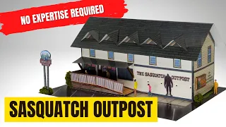 1/64 Scale Photo Real Sasquatch Outpost Diorama Model Building Tutorial