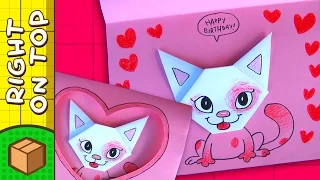 DIY Valentine's Day Card - Cat Hearts | Crafts Ideas For Kids | Box Yourself