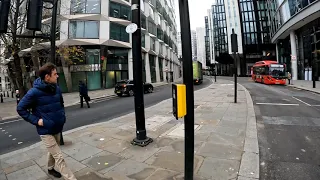 [4K] Friday Morning Walk from Moorgate to Embankment via The London Wall, St Paul's Cathedral & more