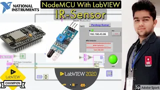 LabVIEW with NodeMCU | Tutorial :- 3 IR Sensor Reading Wifi using TCP/IP Protocol