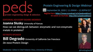 PEDS Protein Engineering and Design Webinar | September 2020