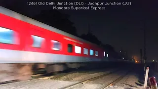 12461 Old Delhi Junction (DLI) - Jodhpur Junction (JU) Mandore Superfast Express | Video No. 62