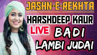 Lambi Judai | Harshdeep Kaur Live Performance At Jashn-e-Rekhta 2019 Delhi