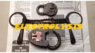 Cleaning Iron Relics Using Electrolysis - Electrolysis 101