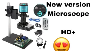 4K 48MP HDMI USB 60FPS Monocular Video Microscope Sets Digital Camera Lens 130X LED Light For Phone