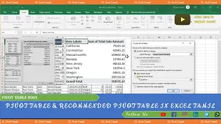 PIVOT TABLE IN EXCEL IN TAMIL | RECOMMENDED PIVOT TABLE IN EXCEL | CREATE JUST IN 20 SECONDS | XLT