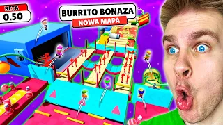 Zagrałem ⚠️ na NOWEJ MAPIE 🏆 *BURRITO BONANZA* ✅ z (BETA 0.50) ⛔️ + 5x NOWE SKINY 🤑 w Stumble Guys