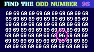 Find The Odd One Out 🕒👀 Numbers and Letters Edition / Easy, Medium, Hard,  Impossible - 25 levels