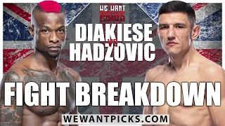 UFC London: Marc Diakiese vs. Damir Hadzovic Prediction, Bets & DFS @WeWantPicks