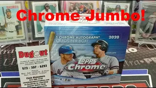 2020 Topps Chrome Jumbo HTA Box 5 Autos Per Box 12 Packs Per Box Chasing the Top Rookies